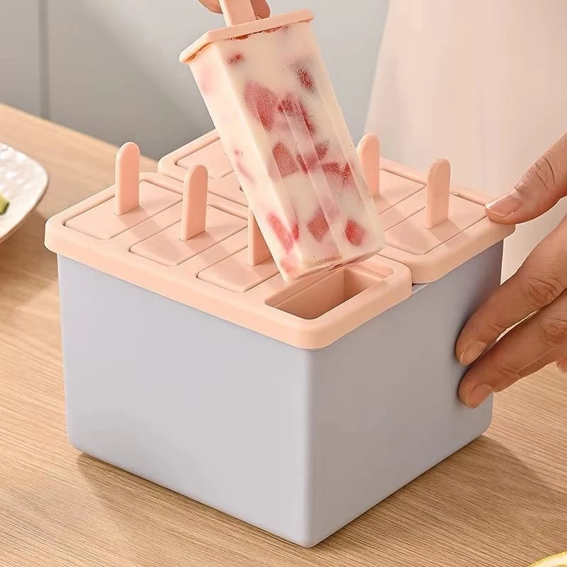 Cubetera molde de helado palito en barra reutilizable libre de BPA